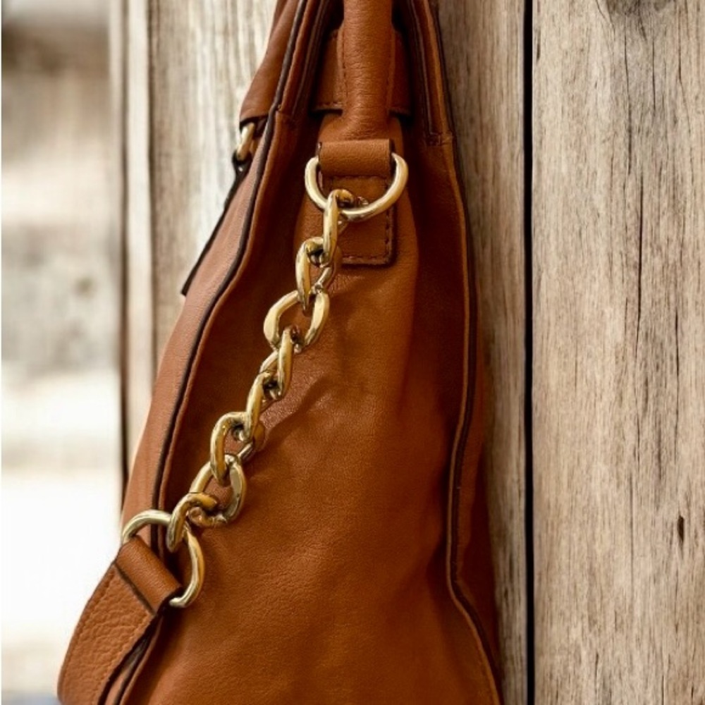 MICHAEL KORS Hamilton Brown Pebbled Leather Large - Picture 3 of 11